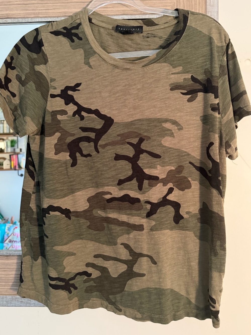 SANCTUARY Camo Print Short Sleeve Tee